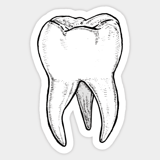 Tooth Sticker by Robyn-Jade